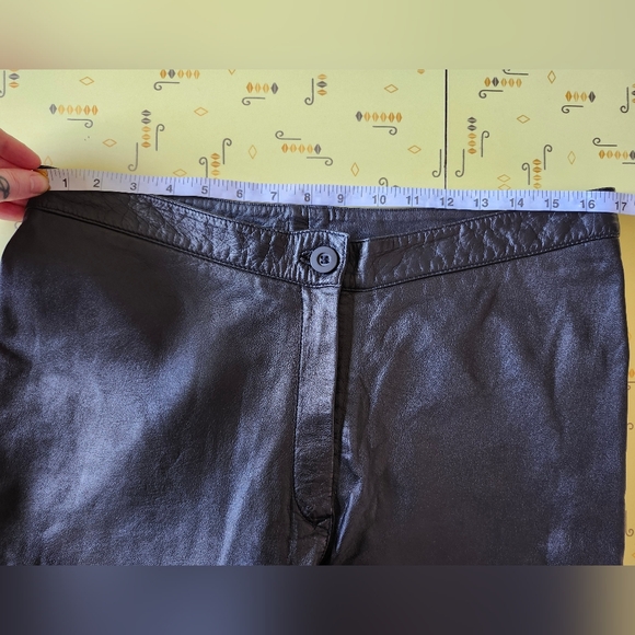 Vintage 90s Bovines Genuine Leather Pants - Picture 9 of 9